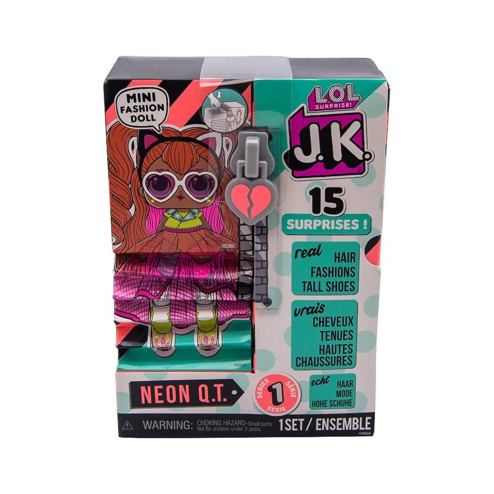 Кукла LOL Surprise Mini Fashion Doll (Мини модницы) JK Neon Q.T. с 15 сюрпризами
